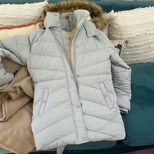 Light blue winter jacket